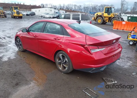 2021 Hyundai Elantra Limited z USA, uszkodzony, nr VIN 5NPLP4AG1MH013635